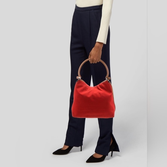 Salvatore Ferragamo Shoulder Bag Orange GUC - Picture 2 of 12